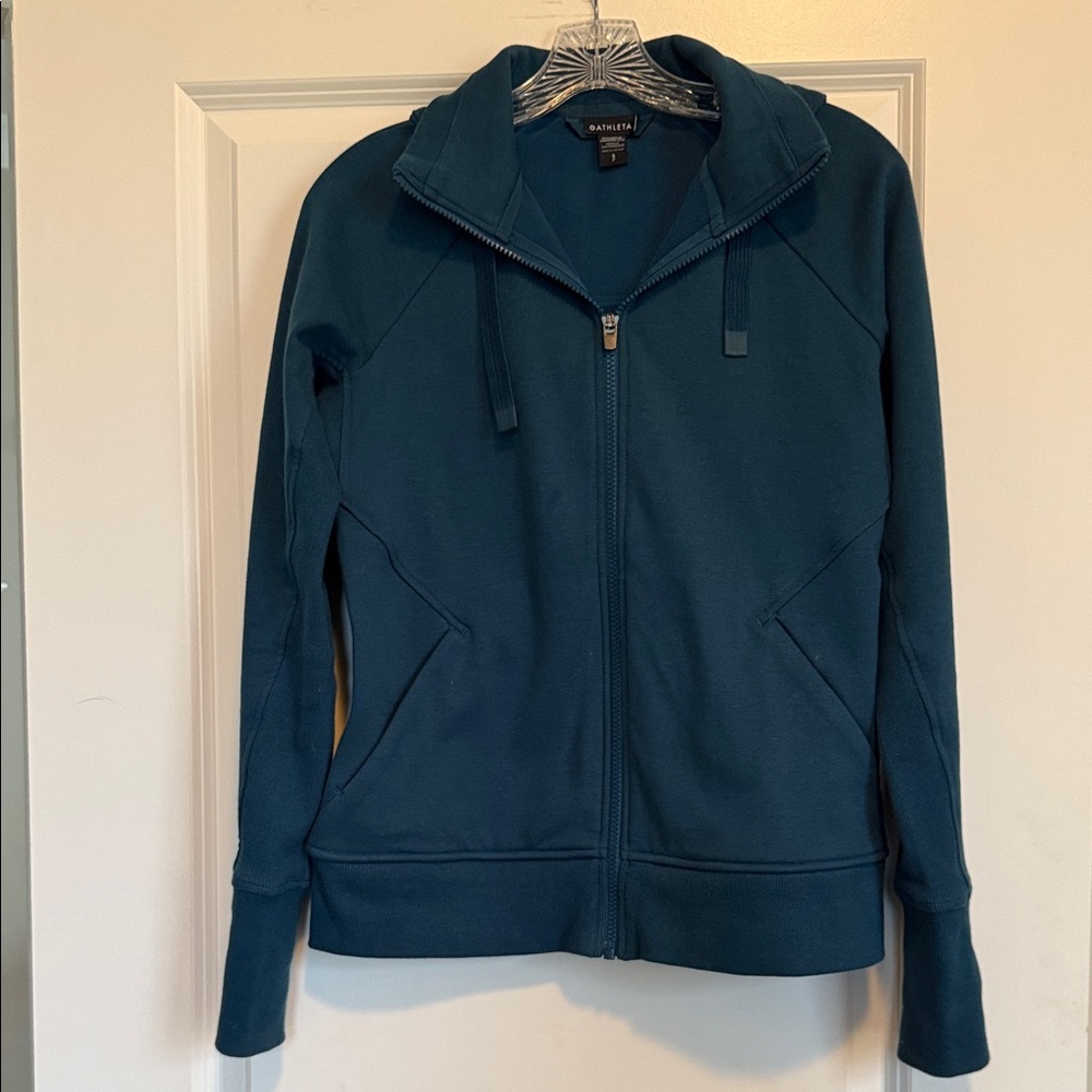 Athleta Women's Teal Zip-Up Jacket Sz S